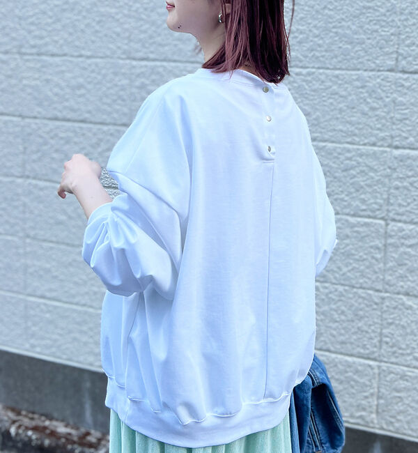 Rouge vif「ゆるシルエットバックヘンリーカットプルオーバー」|Tシャツ・カットソー|