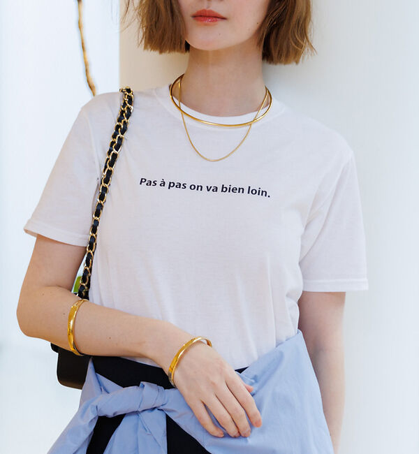 Rouge vif「ロゴコンパクトTシャツ」|Tシャツ・カットソー|チャコールグレー