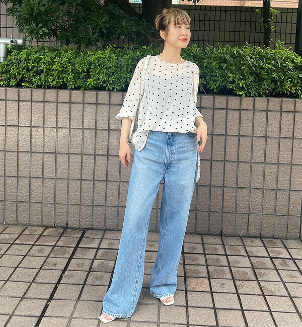 Rouge vif「ハートフロッキーシアーブラウス」|シャツ・ブラウス|