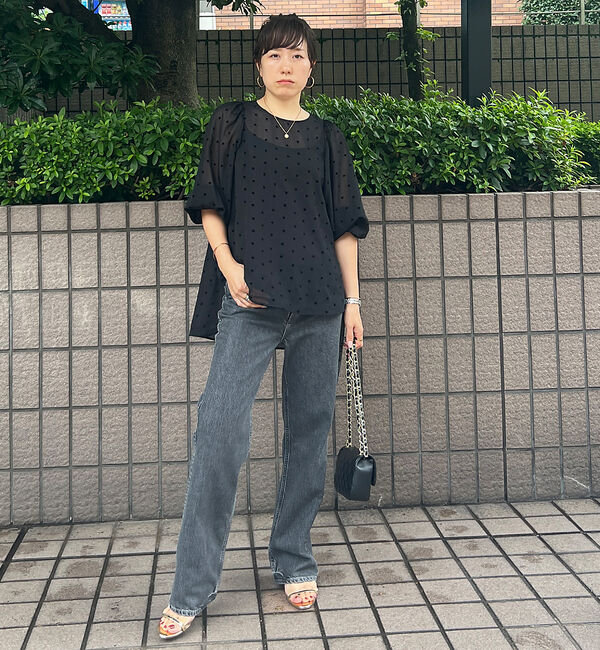 Rouge vif「ハートフロッキーシアーブラウス」|シャツ・ブラウス|