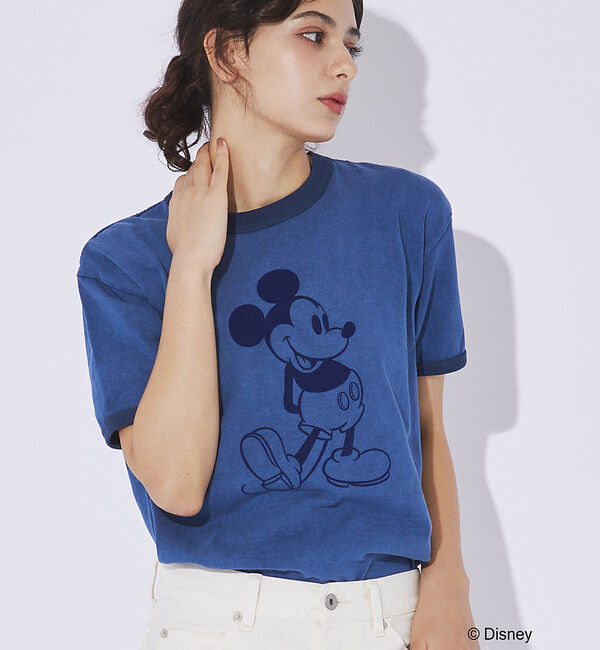 Rouge vif「【GOOD ROCK SPEED / グッドロックスピード】フロッキープリント」|Tシャツ・カットソー|ネイビー