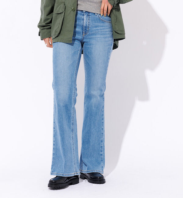 Rouge vif「【SOMETHING/サムシング】LISA フレアデニムパンツ【WEB限定】」|デニム|ライトブルー