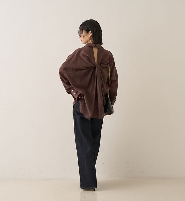 Rouge vif「【新色登場】バックツイストシャツ」|シャツ・ブラウス|