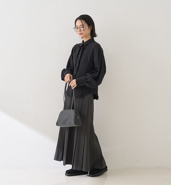 Rouge vif「パイピングロングハンドルボストンバッグ」|ボストンバッグ|