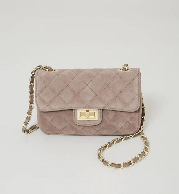 Rouge vif「【新色登場】【AULENTTI/オウレンティ】チェーンスエードミニショルダー」|ショルダー・メッセンジャー|