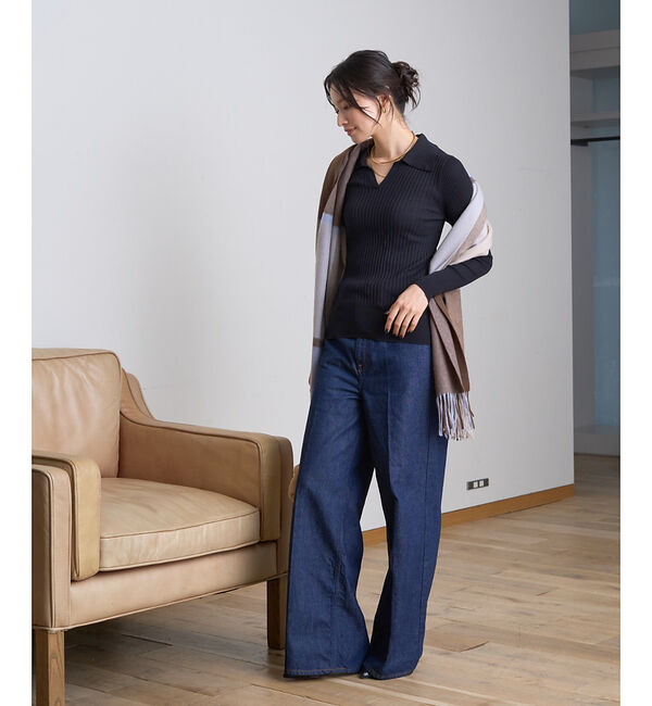 Rouge vif「【定番人気】【2025AW新作】【TWEEDMILL/ツイードミル】大判ストール」|マフラー|