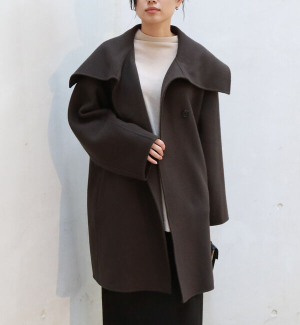 Rouge vif「ウール混オーバーカラーリバーコート」|その他|