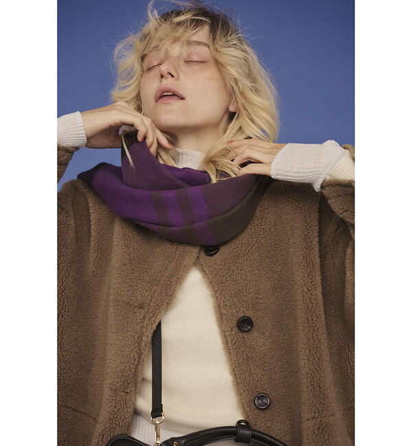 Rouge vif「【2サイズ展開】2WAYスウェードリバーシブルボアコート / ノーカラーコート」|ノーカラーコート|