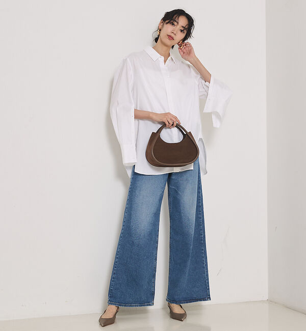 qualite「袖スリットレギュラーシャツ」|シャツ・ブラウス|