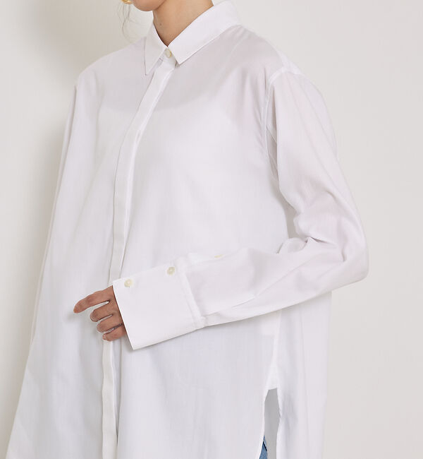 qualite「袖スリットレギュラーシャツ」|シャツ・ブラウス|