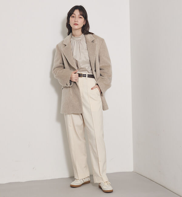 qualite「【Can Cam掲載】タフタボウタイブラウス/ボウタイ取り外し可能」|シャツ・ブラウス|