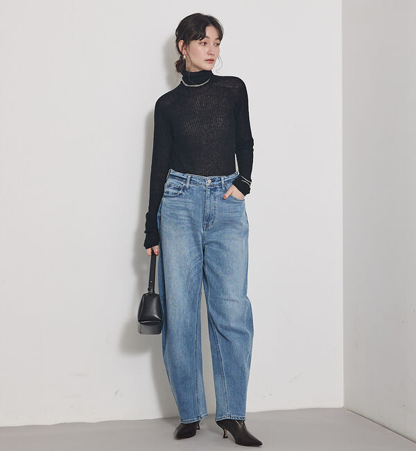 qualite「【冬の主役レイヤード】ウールカシミアシアータートルニット」|ニット・セーター|