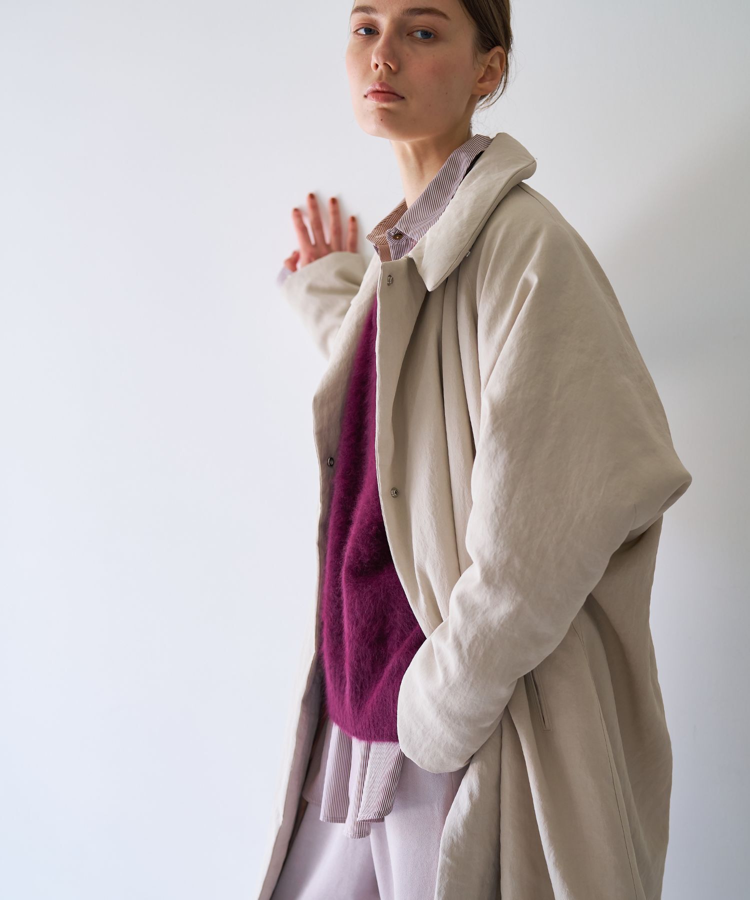 qualite「最終在庫入荷！在庫あるのみ！【昨年完売ダウンが進化して新登場】タスランポリリバー」|ダウン|ベージュ