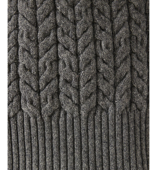 qualite「ケーブルボトルネックニット」|ニット・セーター|