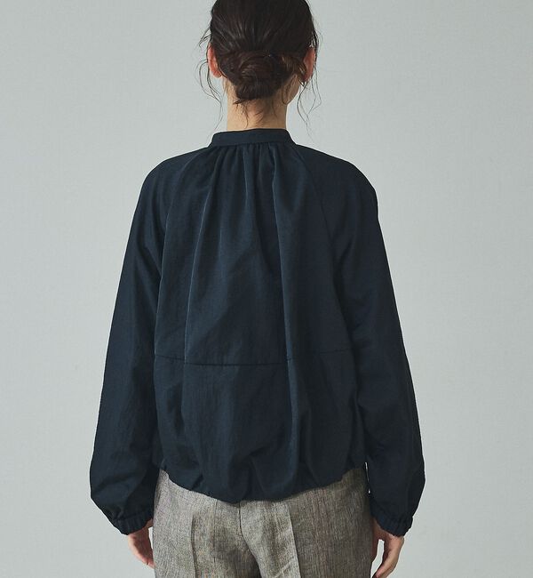 qualite「【撥水ナイロン使用】ナイロンドレープブルゾン【予約】」|ブルゾン・スタジャン|