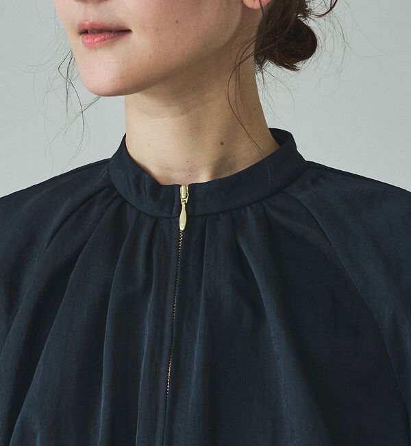 qualite「【撥水ナイロン使用】ナイロンドレープブルゾン【予約】」|ブルゾン・スタジャン|