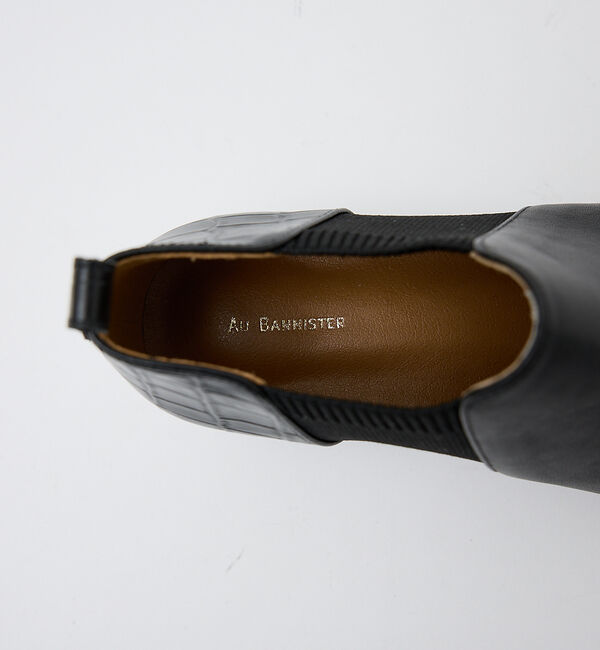 AU BANNISTER「サイドニットブーティー」|ショートブーツ|