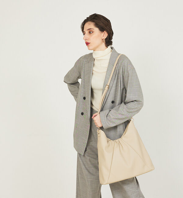 LOWELL things「Sque/ギャザーワンショルダーバッグ」|ショルダー・メッセンジャー|