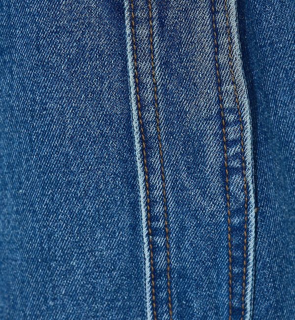 NOMINE「サイドライン タック ワイド ハイウエスト デニムパンツ【予約】」|デニム|