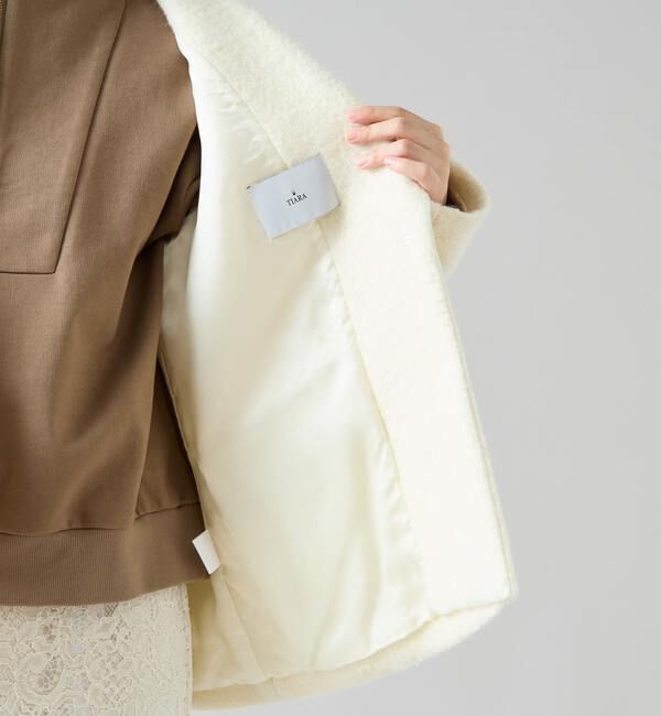 TIARA「ループテーラードジャケットコート」|テーラードジャケット|