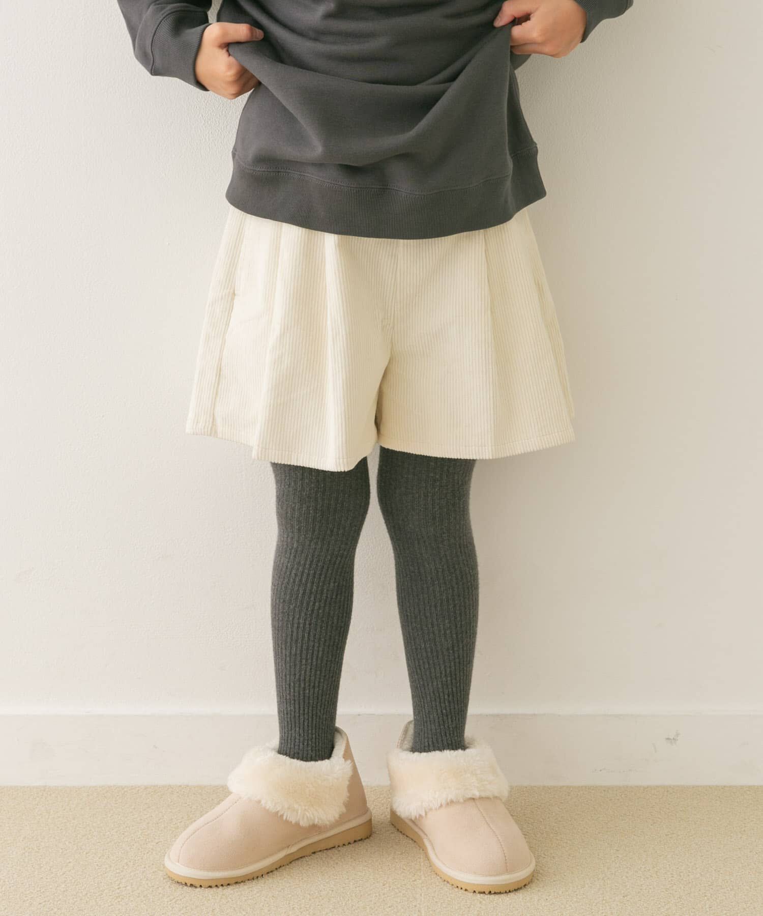 URBAN RESEARCH DOORS「『WEB/一部店舗限定サイズ』コーデュロイWタックキュロット(KIDS)」|その他|