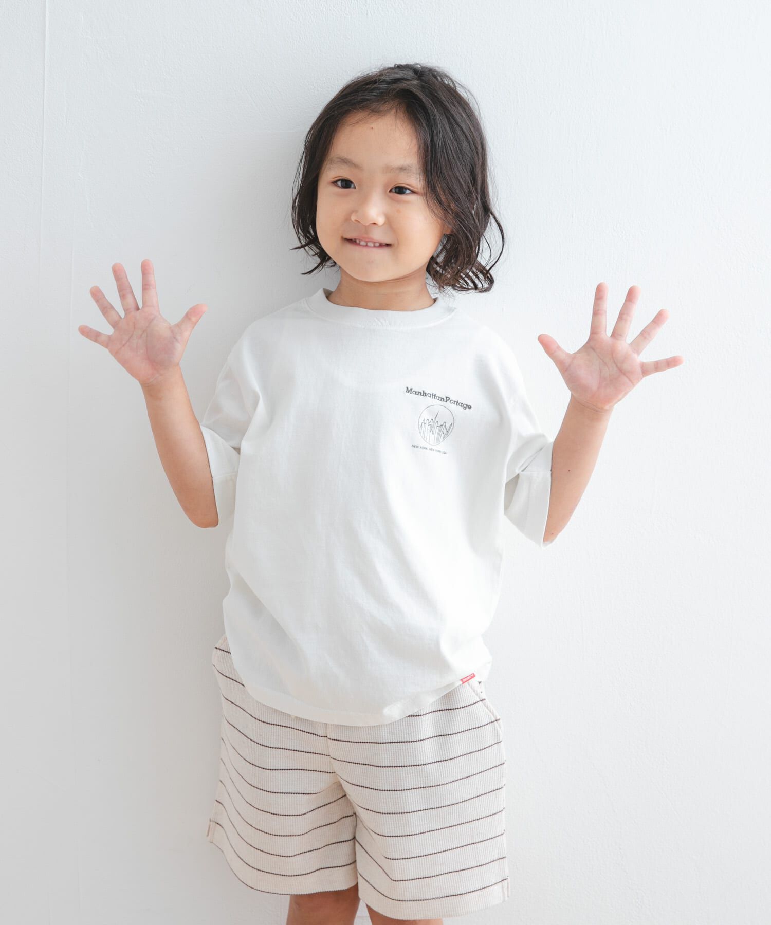 URBAN RESEARCH DOORS「『親子リンク/別注』MANHATTAN PORTAGE&times;DOORS　1ポイントプリントT(KIDS)」|その他|