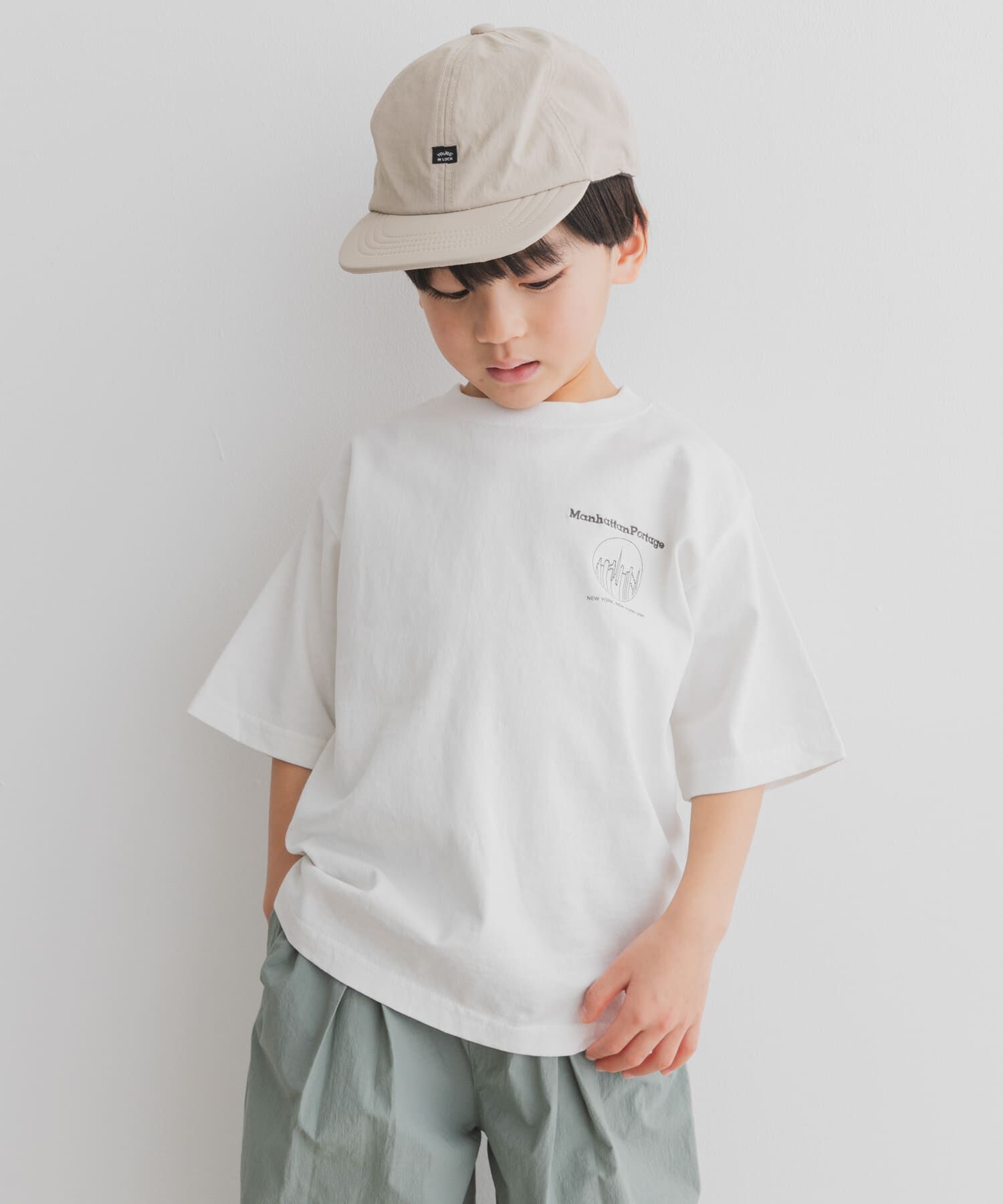 URBAN RESEARCH DOORS「『親子リンク/別注』MANHATTAN PORTAGE&times;DOORS　1ポイントプリントT(KIDS)」|その他|