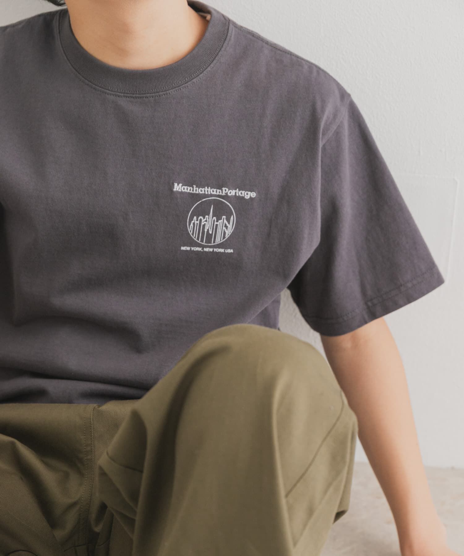 URBAN RESEARCH DOORS「『親子リンク/別注』MANHATTAN PORTAGE&times;DOORS　1ポイントプリントT(KIDS)」|その他|