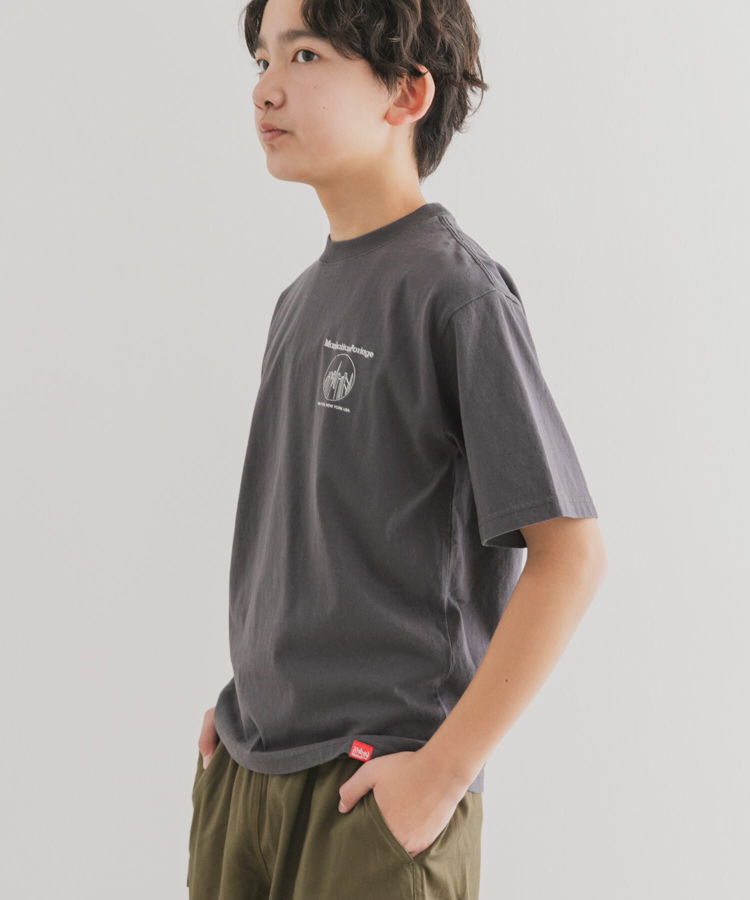 URBAN RESEARCH DOORS「『親子リンク/別注』MANHATTAN PORTAGE&times;DOORS　1ポイントプリントT(KIDS)」|その他|