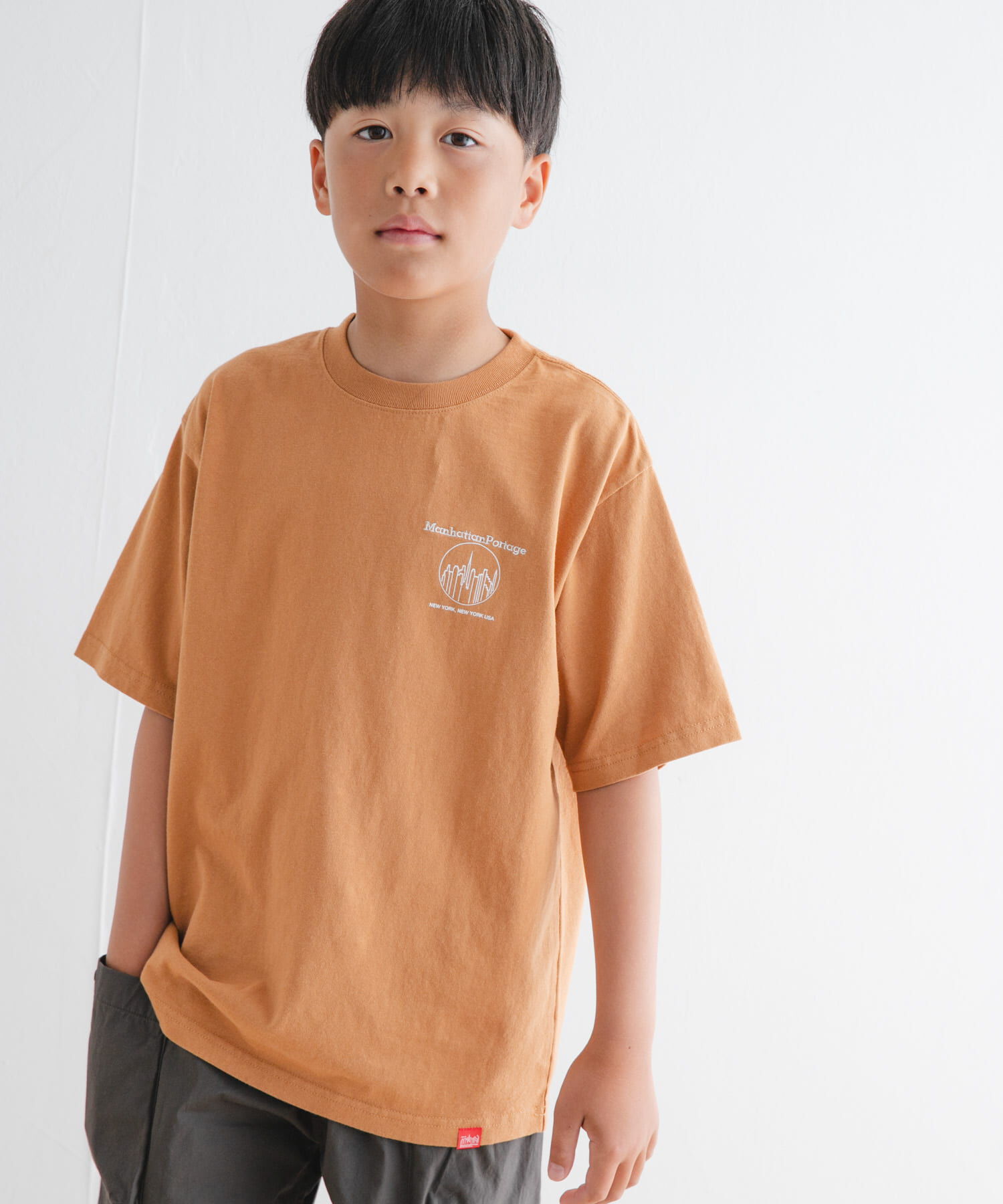 URBAN RESEARCH DOORS「『親子リンク/別注』MANHATTAN PORTAGE&times;DOORS　1ポイントプリントT(KIDS)」|その他|