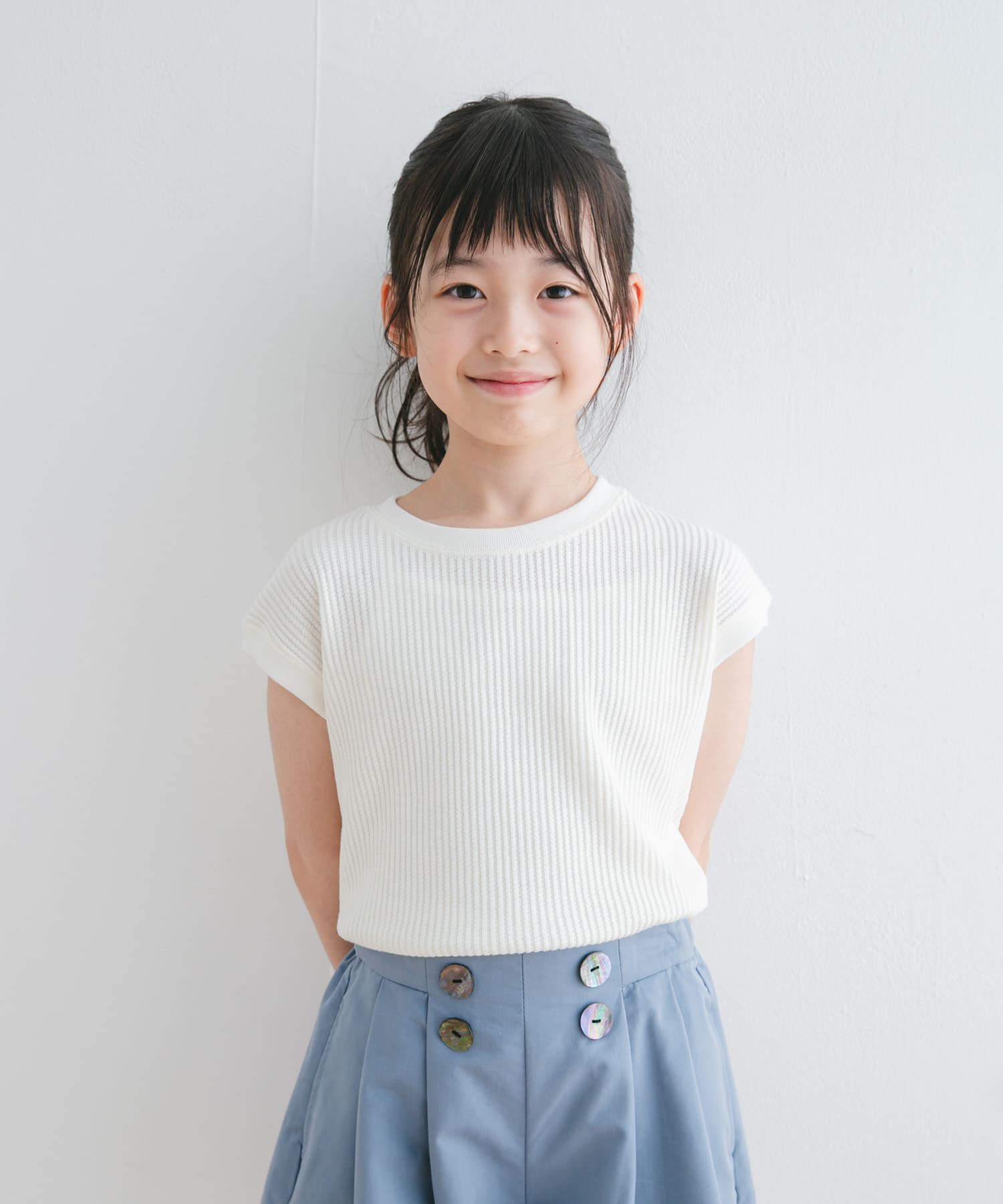 URBAN RESEARCH DOORS「『WEB/一部店舗限定サイズ』変形ワッフルノースリーブプルオーバー(KIDS)」|その他|