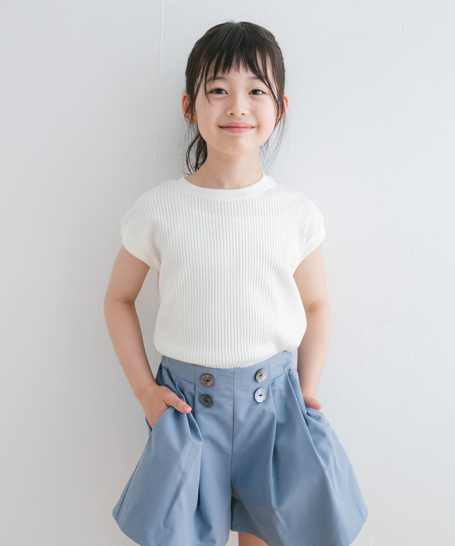 URBAN RESEARCH DOORS「『WEB/一部店舗限定サイズ』変形ワッフルノースリーブプルオーバー(KIDS)」|その他|