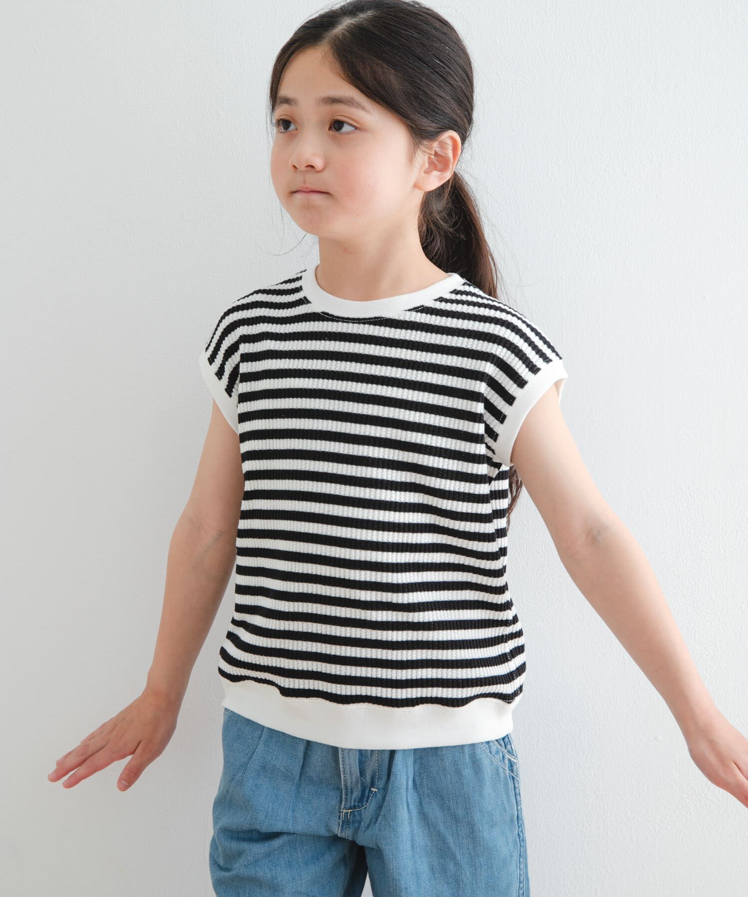URBAN RESEARCH DOORS「『WEB/一部店舗限定サイズ』変形ワッフルノースリーブプルオーバー(KIDS)」|その他|