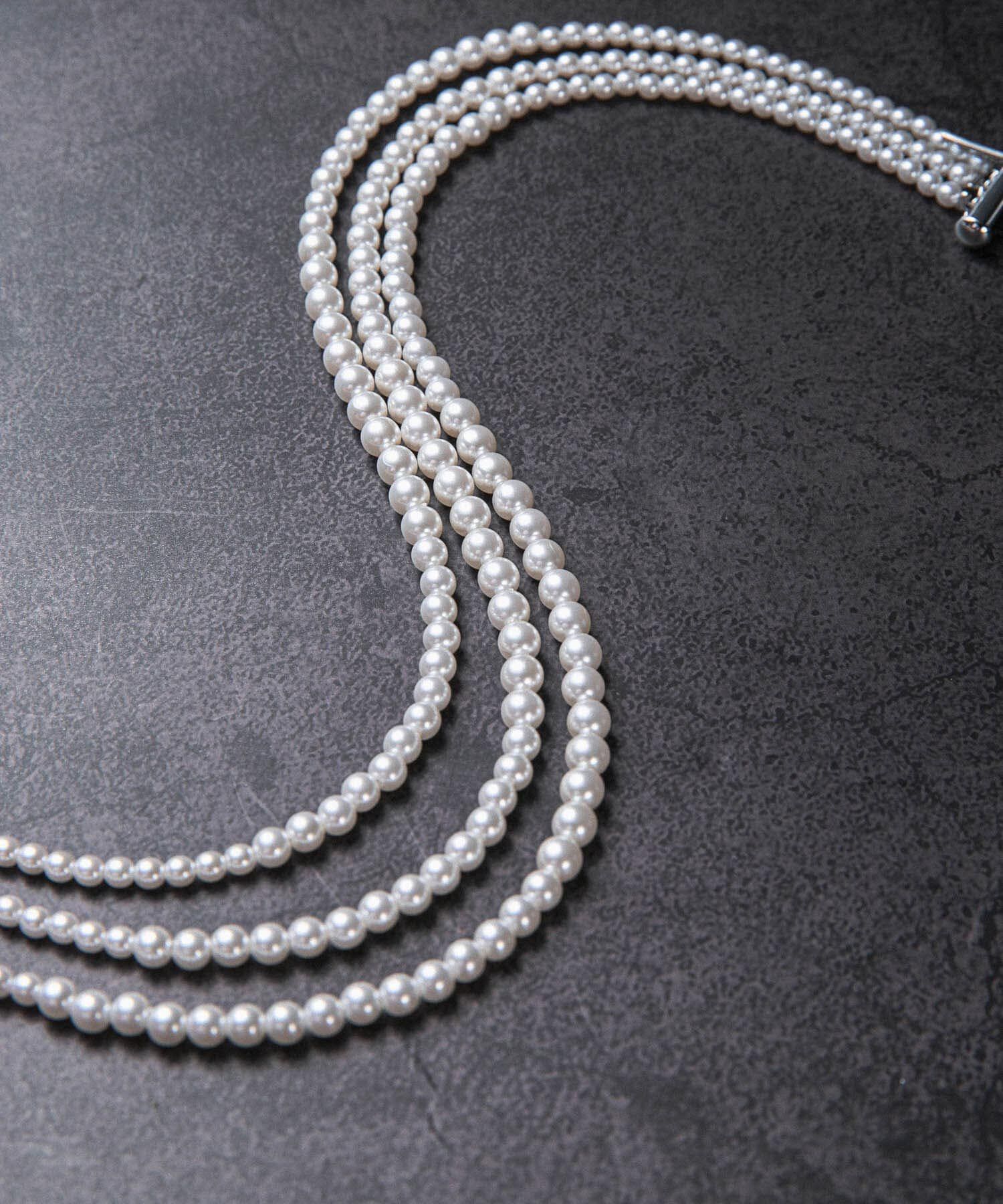 URBAN RESEARCH「decor『デコール』　3Standpearlnecklace」|ネックレス|