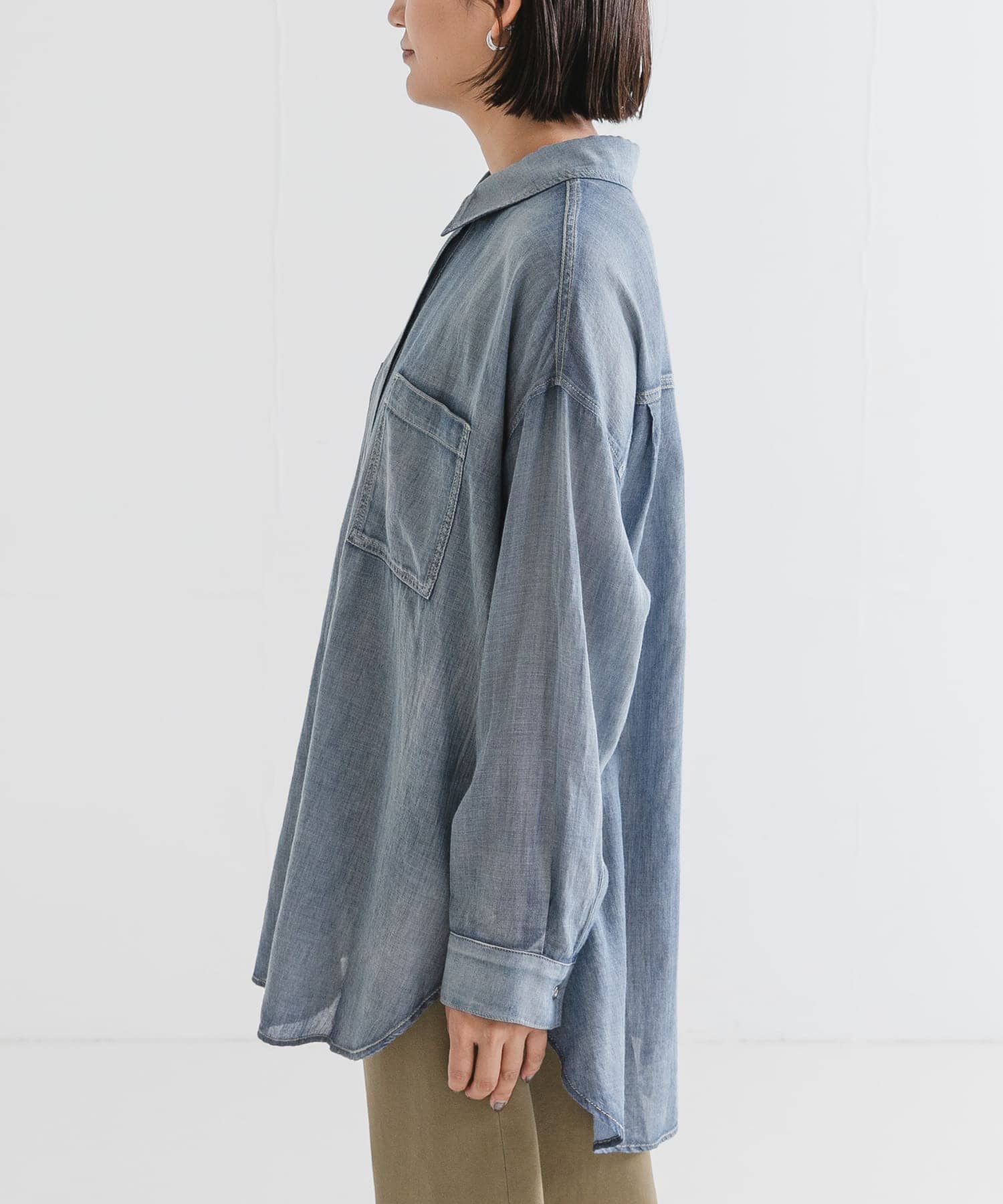 URBAN RESEARCH「シアーデニムシャツ」|シャツ・ブラウス|