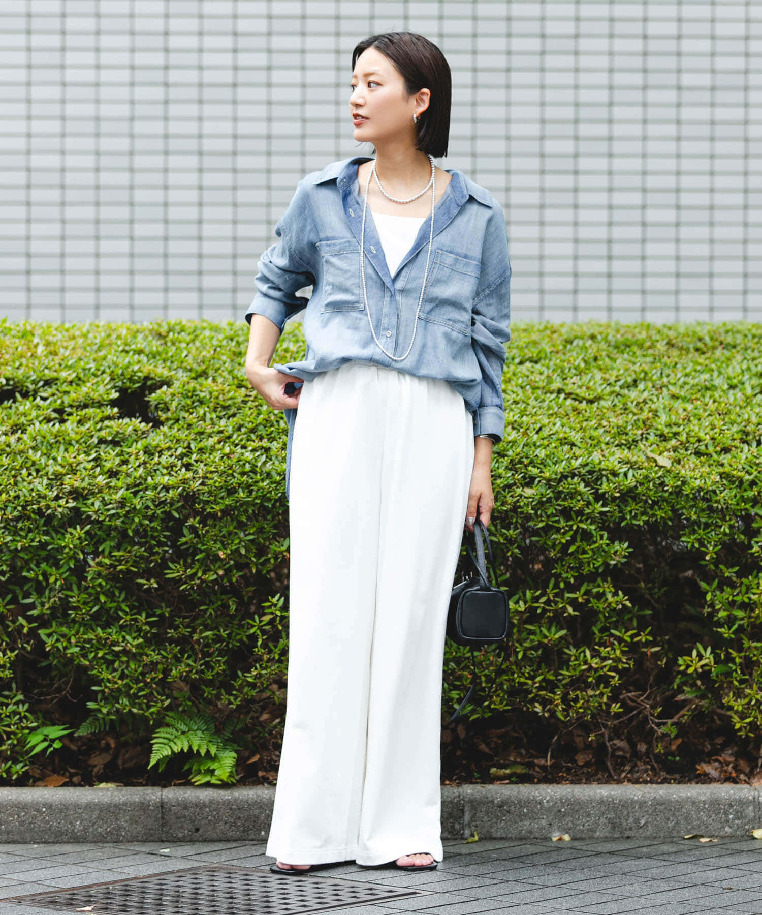 URBAN RESEARCH「シアーデニムシャツ」|シャツ・ブラウス|