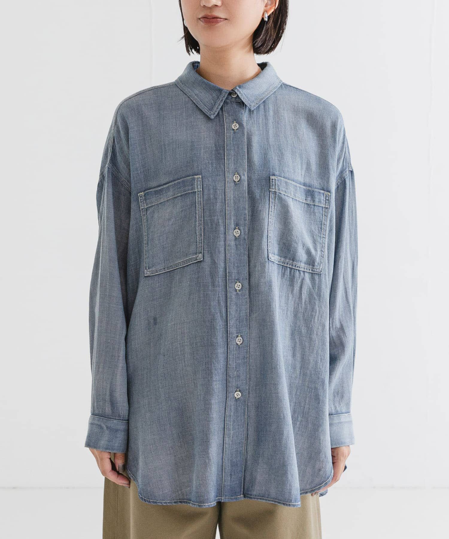 URBAN RESEARCH「シアーデニムシャツ」|シャツ・ブラウス|