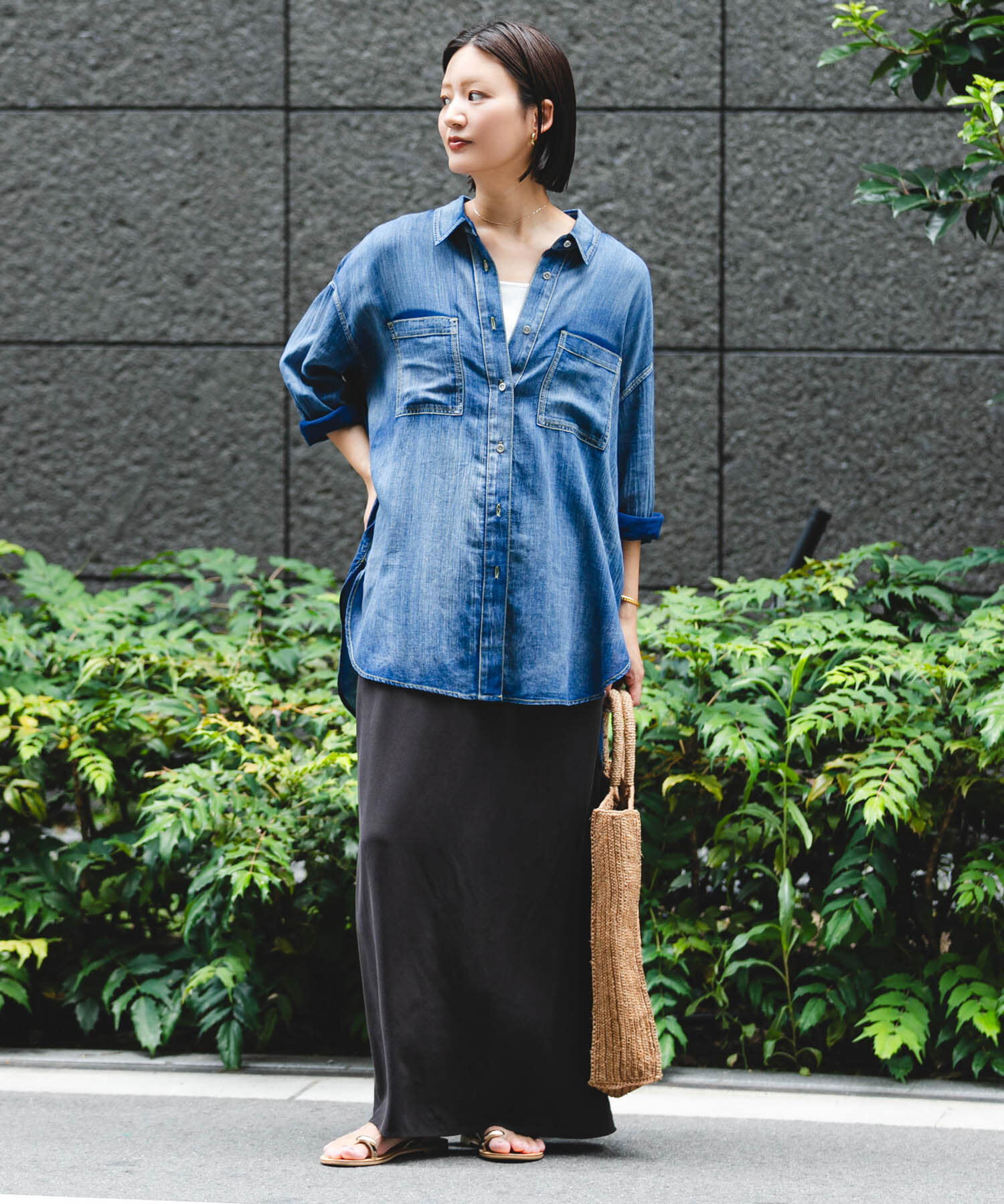 URBAN RESEARCH「シアーデニムシャツ」|シャツ・ブラウス|