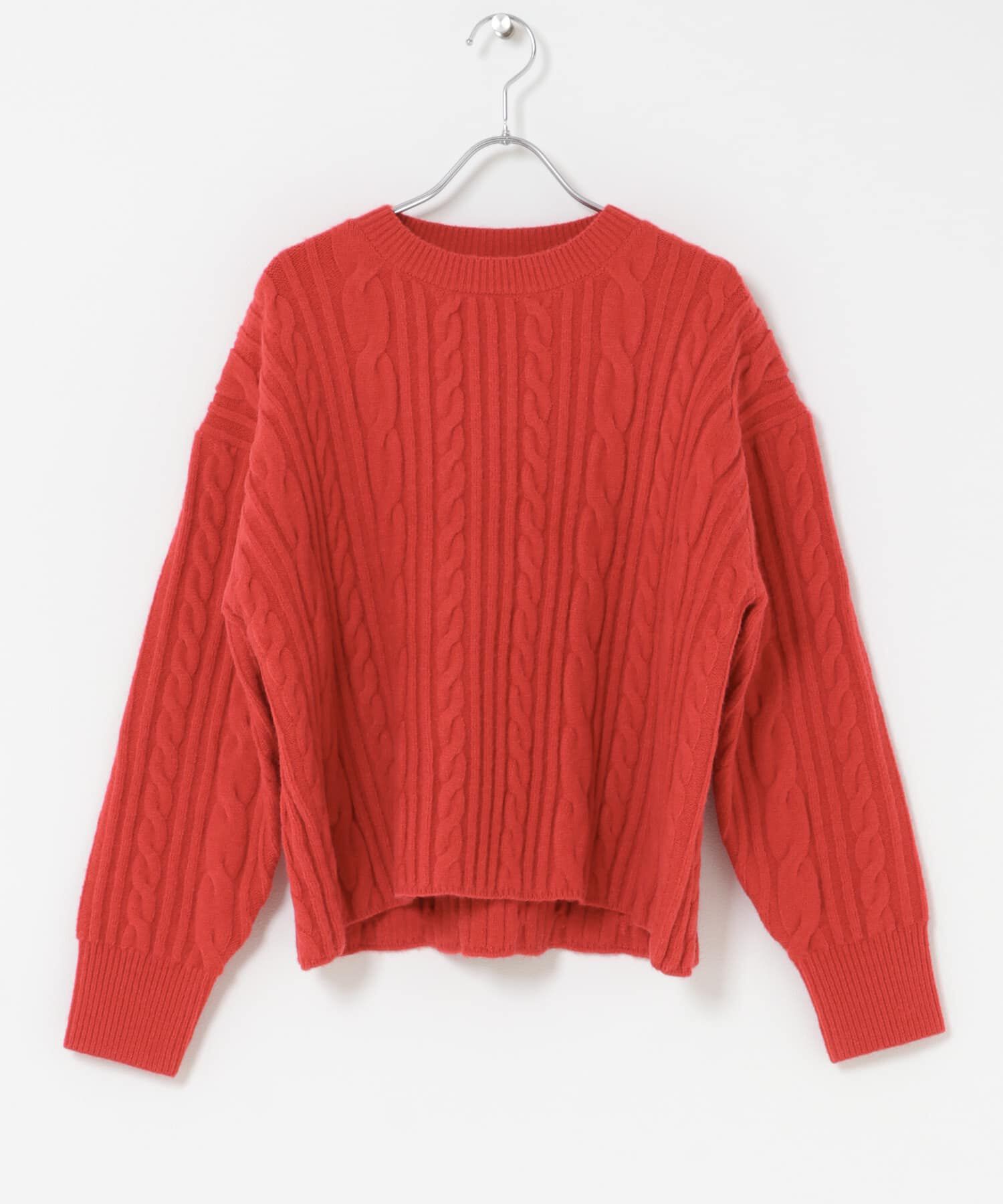 URBAN RESEARCH DOORS「FORK&SPOON　ケーブルニットプルオーバー」|ニット・セーター|