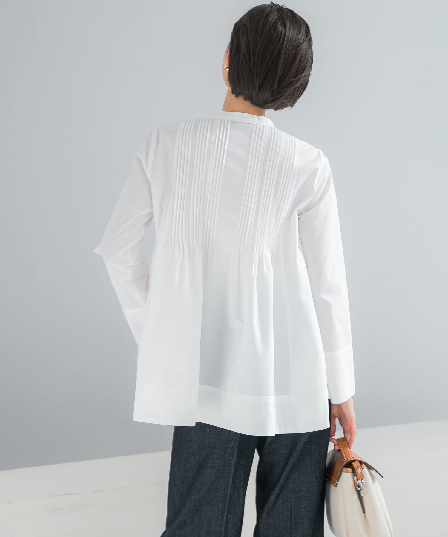 URBAN RESEARCH ROSSO「フレアシルエットピンタックブラウス」|シャツ・ブラウス|