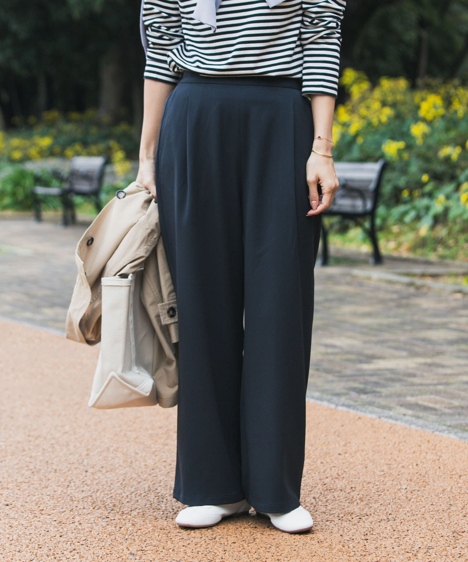 URBAN RESEARCH DOORS「『仁村紗和さん着用』『UR TECH』完声フロントタックイージーパンツ」|その他|