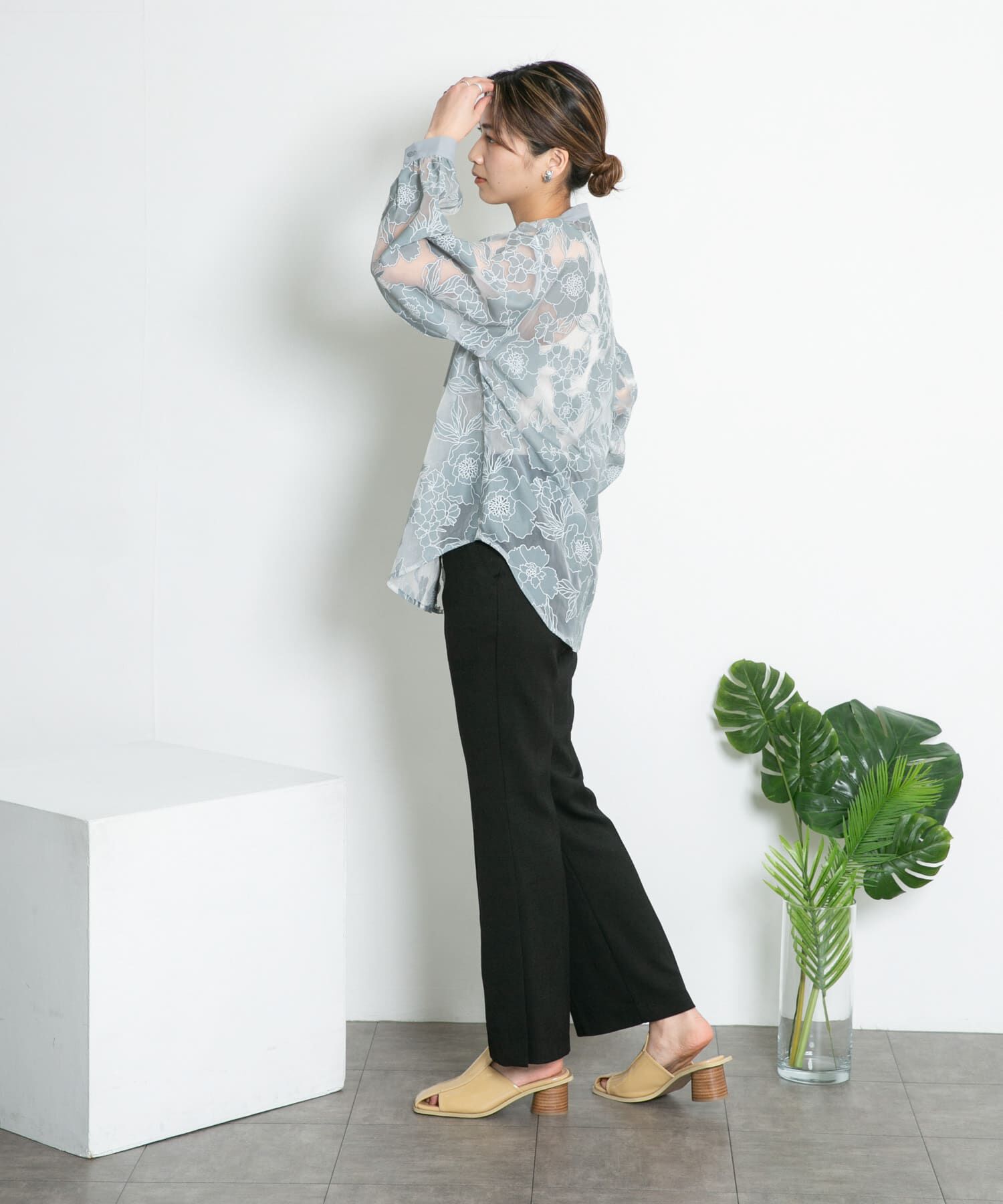  「サイドスリットフレアパンツ」|その他|