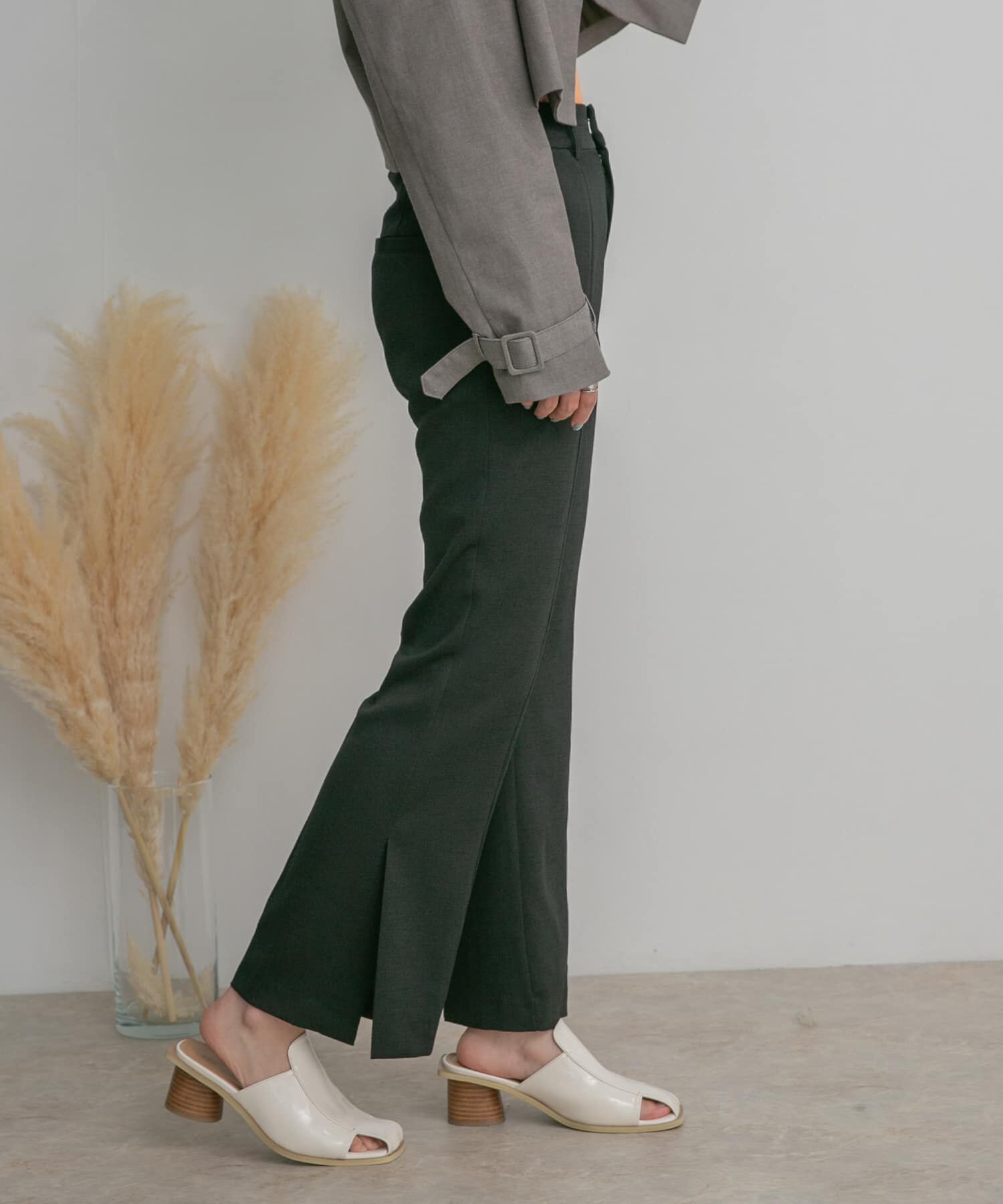  「サイドスリットフレアパンツ」|その他|
