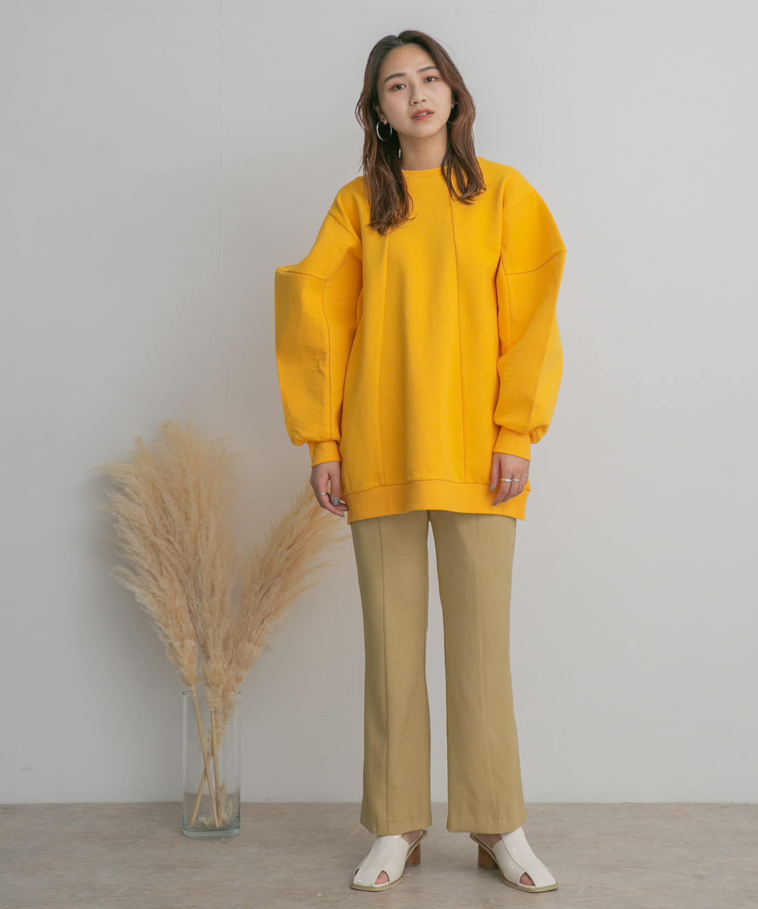  「サイドスリットフレアパンツ」|その他|