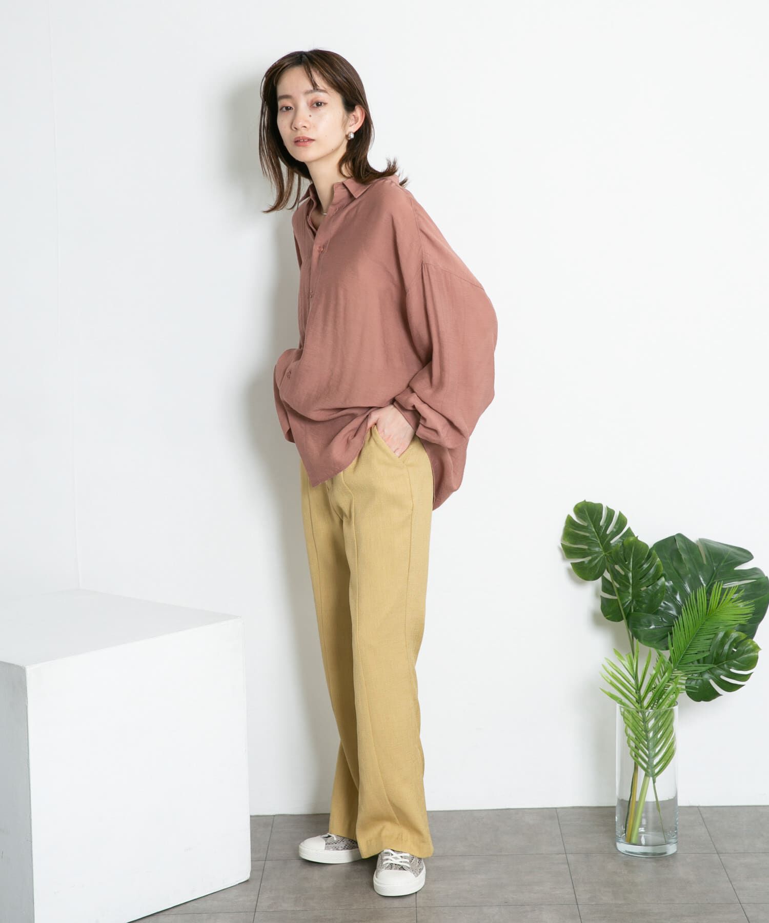  「サイドスリットフレアパンツ」|その他|