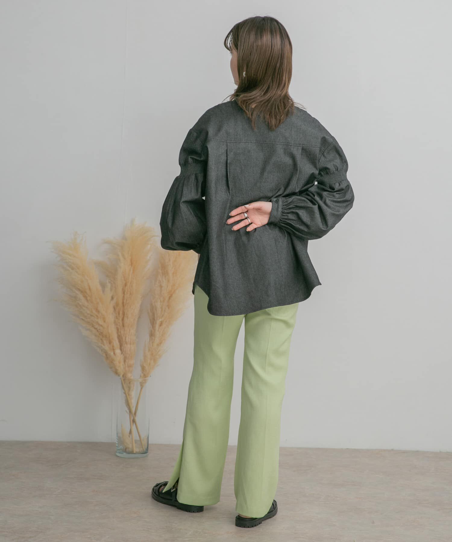  「サイドスリットフレアパンツ」|その他|