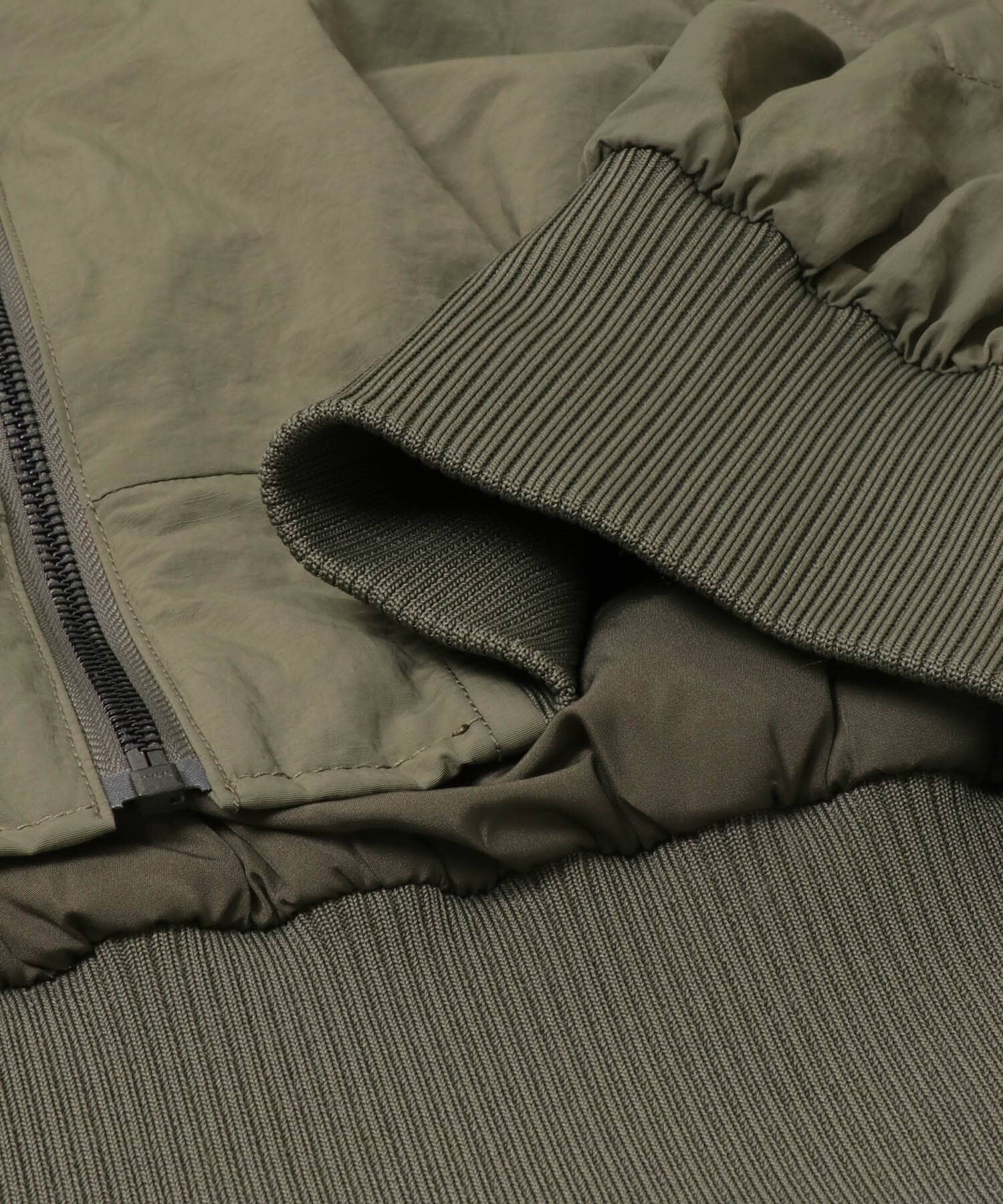  「『WEB/一部店舗限定』BACKシャーリングMA-1」|ノーカラーコート|