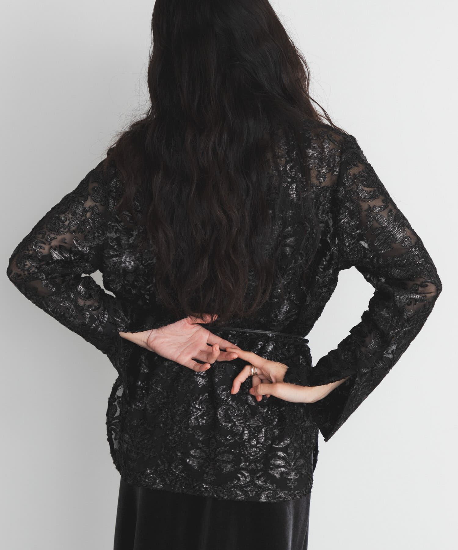  「チュールジャガードブラウス」|シャツ・ブラウス|