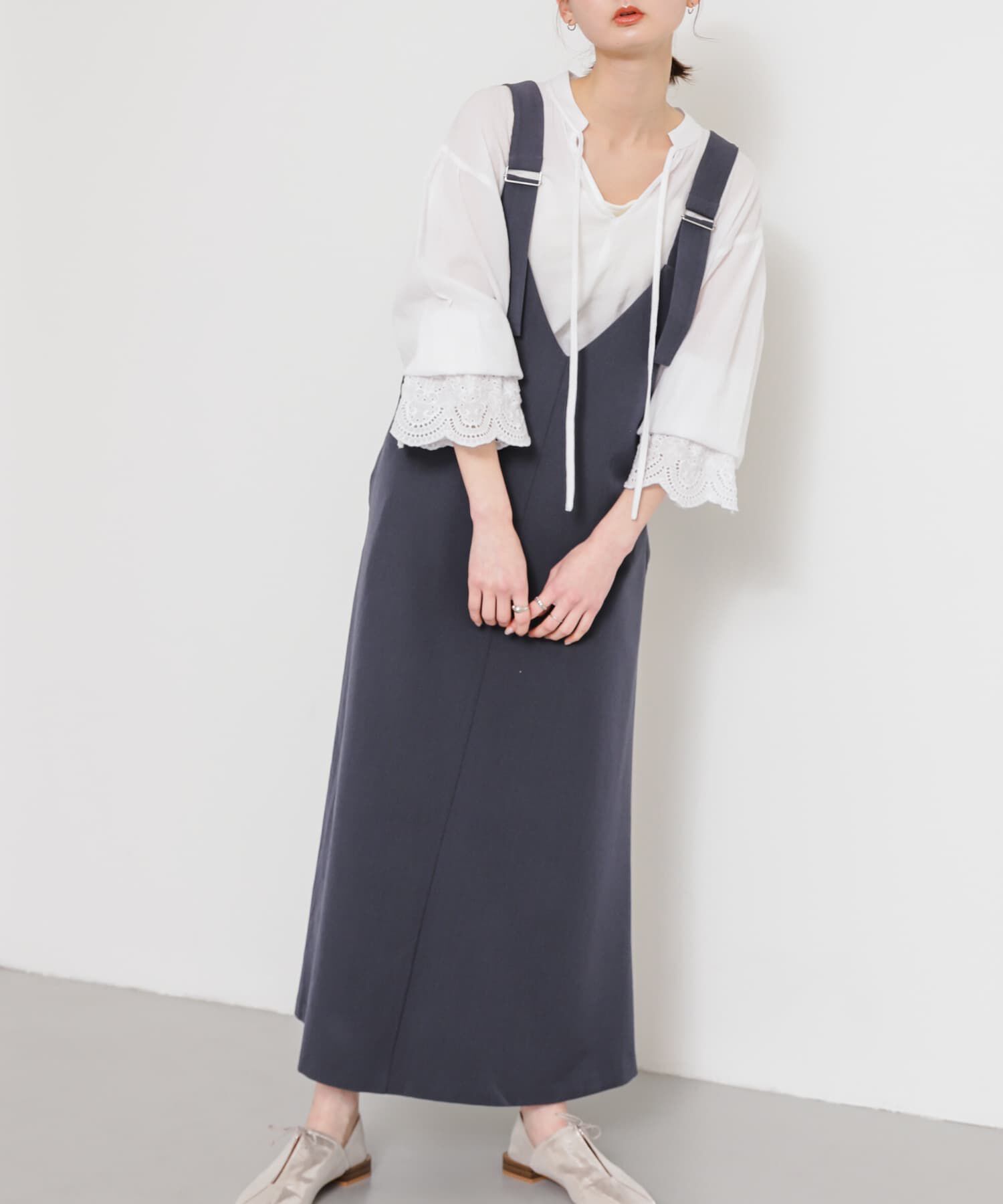 SENSE OF PLACE by URBAN RESEARCH「スカラップレースヨウリュウブラウス」|シャツ・ブラウス|