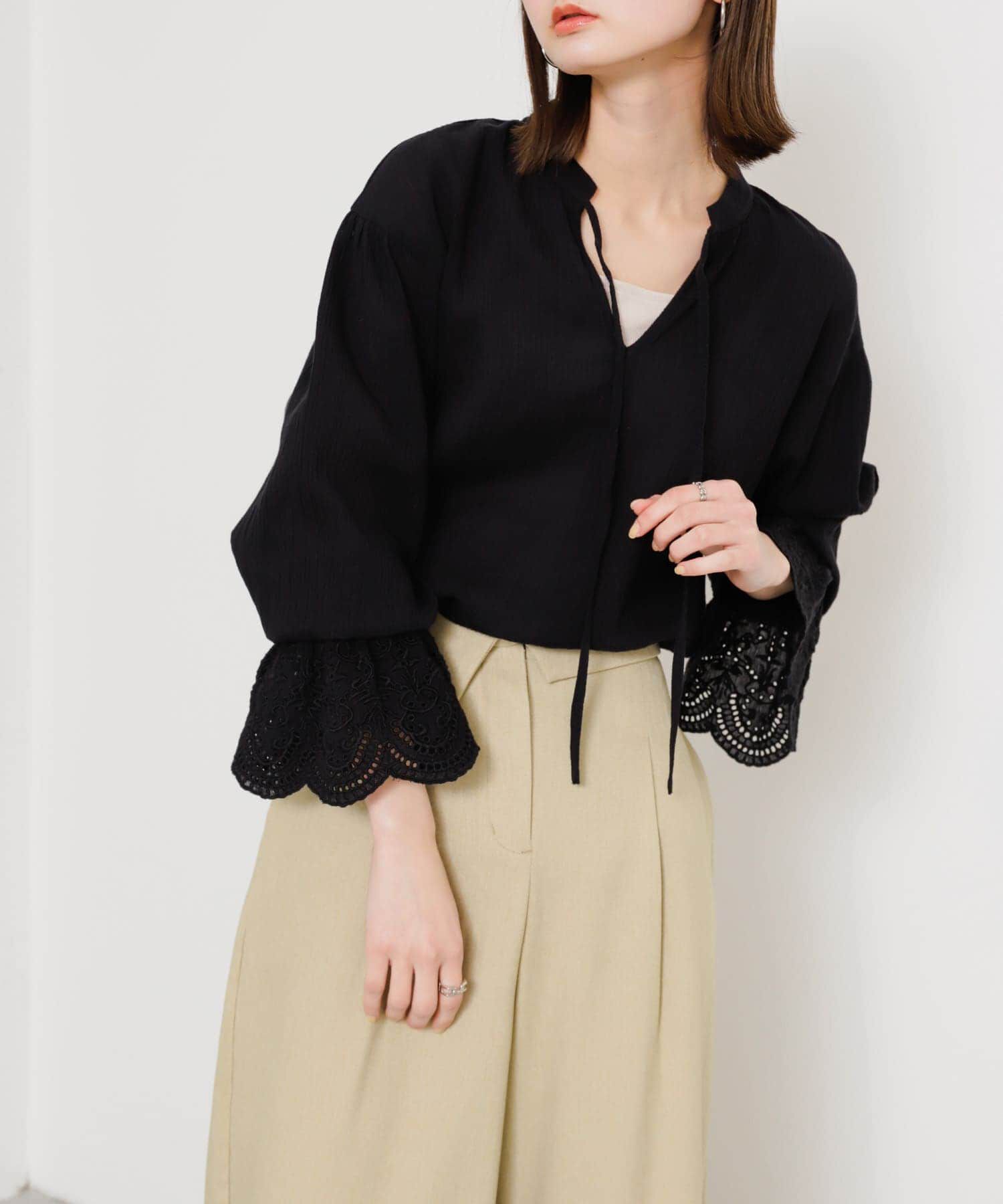 SENSE OF PLACE by URBAN RESEARCH「スカラップレースヨウリュウブラウス」|シャツ・ブラウス|